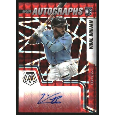 2022 Panini Mosaic Rookie Autographs Mosaic Choice Fusion #45 Vidal Brujan
