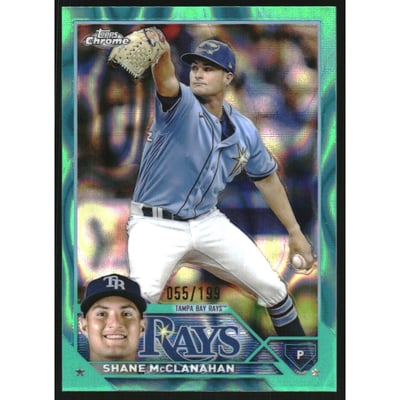 2023 Topps Chrome Aqua Lava Refractors #169 Shane McClanahan