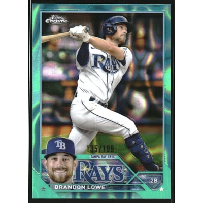 2023 Topps Chrome Aqua Lava Refractors #208 Brandon Lowe