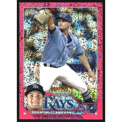 2023 Topps Chrome Magenta Speckle Refractors #169 Shane McClanahan