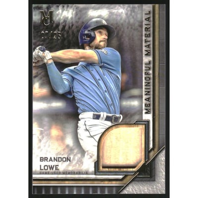 2023 Topps Museum Collection Meaningful Material Relics Gold #MMRBL Brandon Lowe