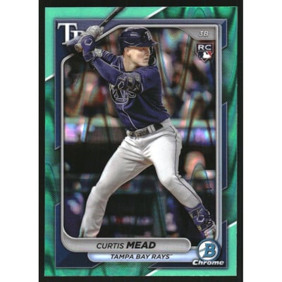 2024 Bowman Chrome Aqua RayWave Refractors #49 Curtis Mead
