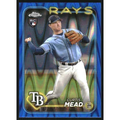 2024 Topps Chrome Blue RayWave Refractors #209 Curtis Mead