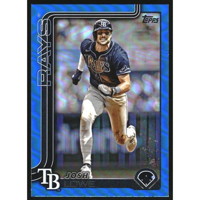2025 Topps Blue Rainbow Foil #497 Josh Lowe
