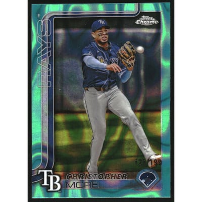 2025 Topps Chrome Aqua Lava Refractors #64 Christopher Morel