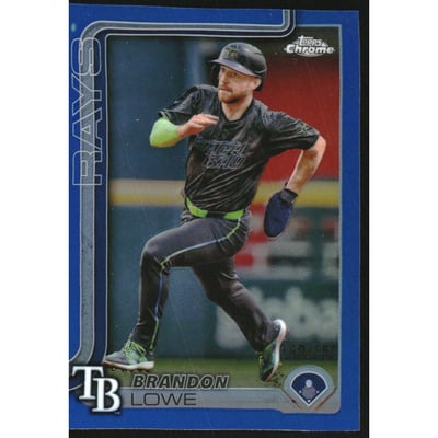 2025 Topps Chrome Blue Refractors #113 Brandon Lowe