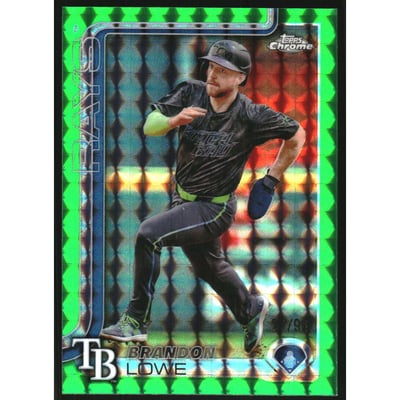 2025 Topps Chrome Green Geometric Refractors #113 Brandon Lowe
