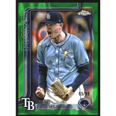 2025 Topps Chrome Green Lava Refractors #84 Pete Fairbanks