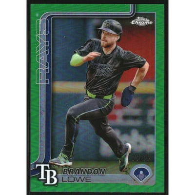 2025 Topps Chrome Green Refractors #113 Brandon Lowe