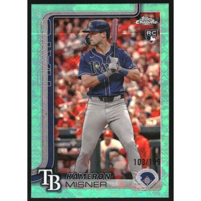 2025 Topps Chrome Logofractor Aqua Refractors #130 Kameron Misner