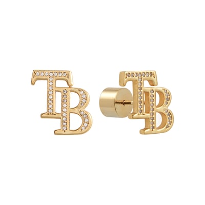 Tampa Bay Rays by Jill Martin Glam Day Post Back Earrings