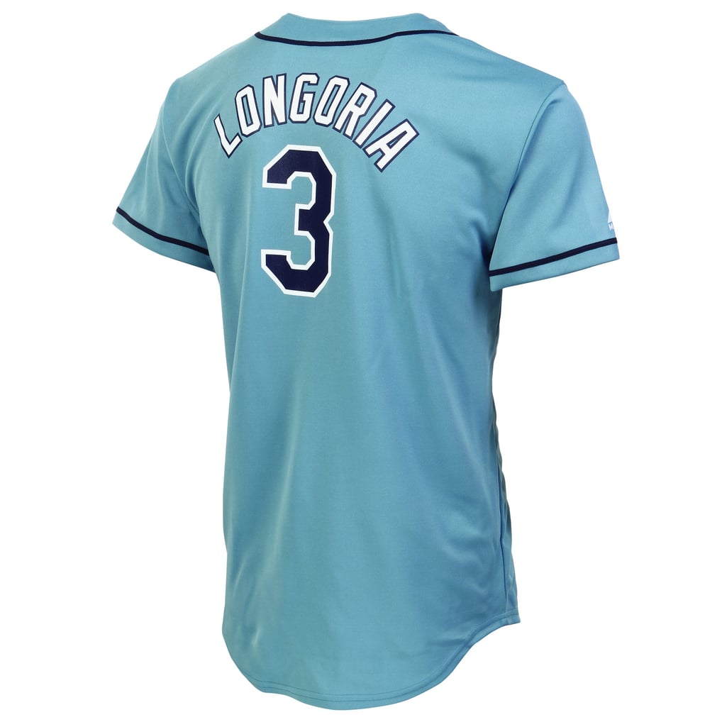 Youth Tampa Bay Rays Evan Longoria Majestic Light Blue Replica Baseball ...