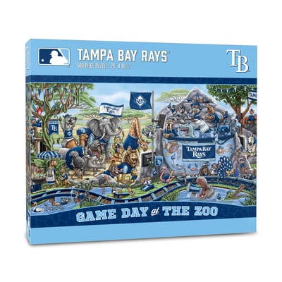 Tampa Bay Rays Fanpoint 10.5" x 28" Game Day at the Zoo 500-Piece Puzzle