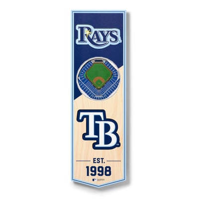 Tampa Bay Rays Fanpoint 6'' x 19'' 3D StadiumView Banner