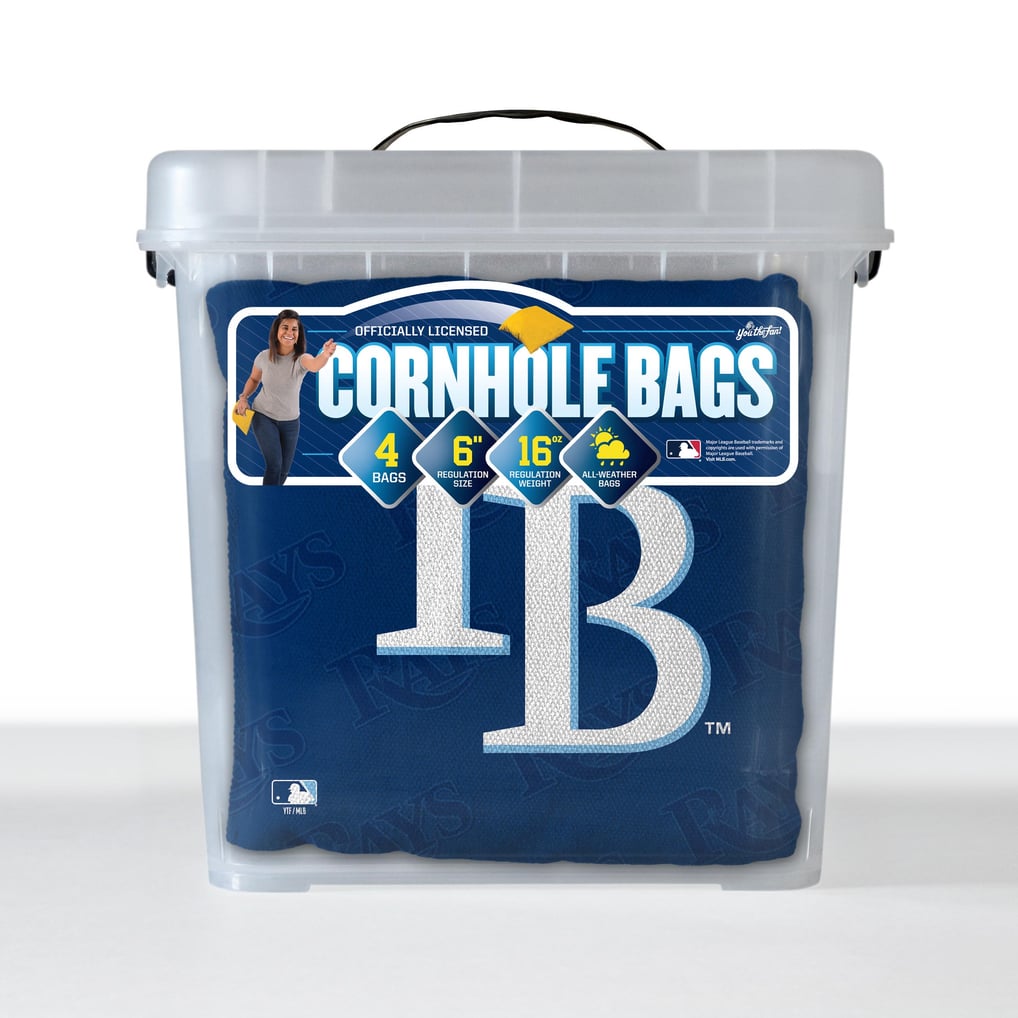 Fanpoint Tampa Bay Rays Four-Piece Cornhole Bag Set