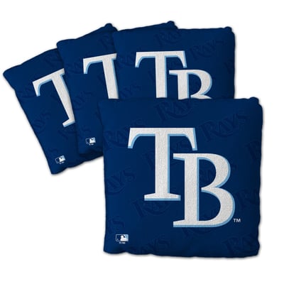 Tampa Bay Rays Fanpoint Four-Piece Cornhole Bag Set