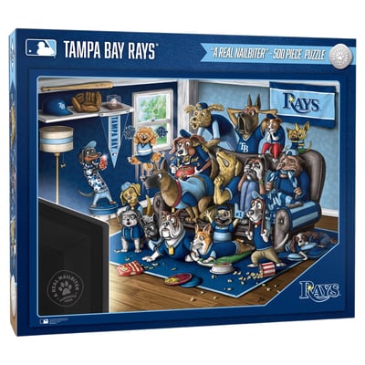 Tampa Bay Rays Fanpoint Purebred Fans 18" x 24" A Real Nailbiter 500-Piece Puzzle