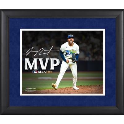 Freddy Peralta Tampa Bay Rays Facsimile Signature Fanatics Authentic Framed 11" x 14" 2026 American League Championship Series MVP Spotlight Photograph