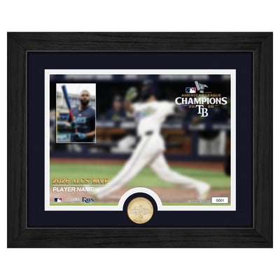 Freddy Peralta Tampa Bay Rays Highland Mint 2026 American League Championship Series MVP 13" x 16" Bronze Coin Photo Mint
