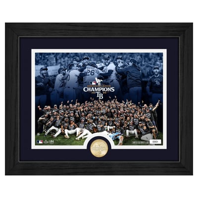 Tampa Bay Rays Highland Mint 2026 American League Champions 13" x 16" Celebration Bronze Coin Photo Mint