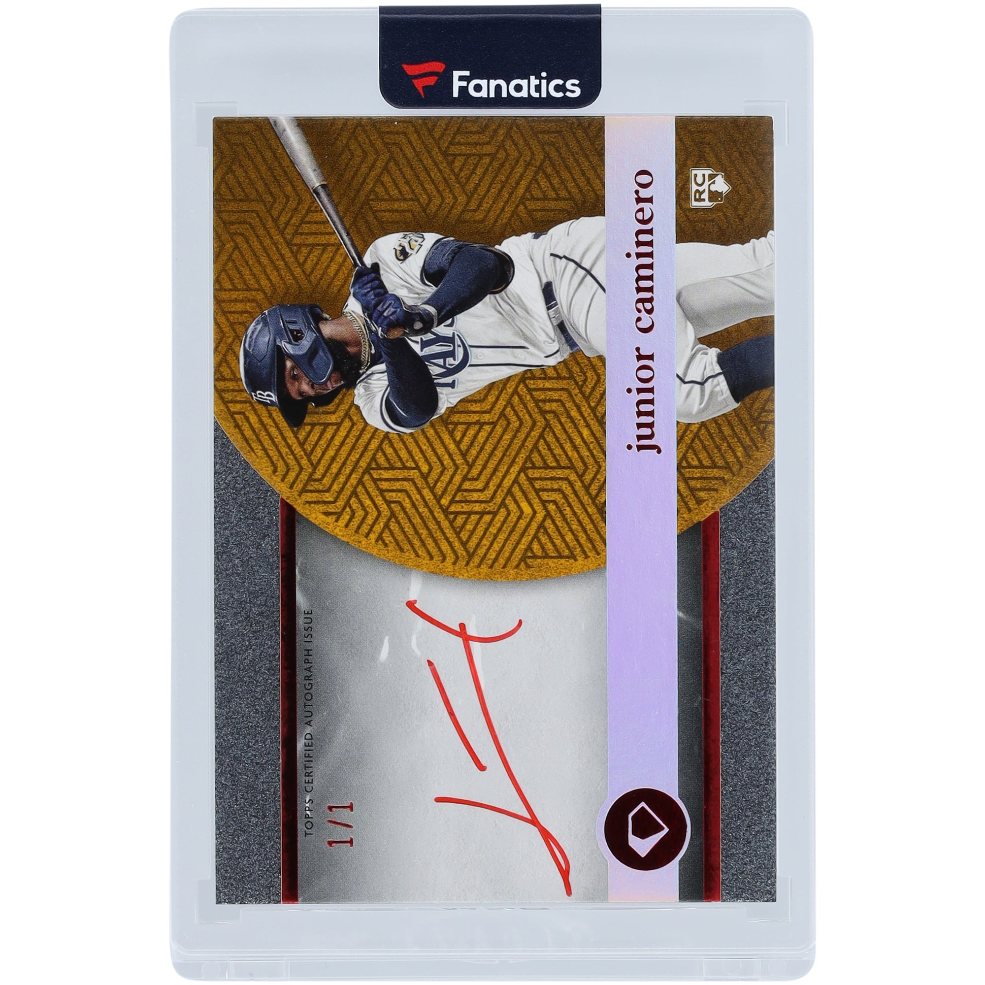 Junior Caminero Tampa Bay Rays Autographed 2024 Topps Diamond 