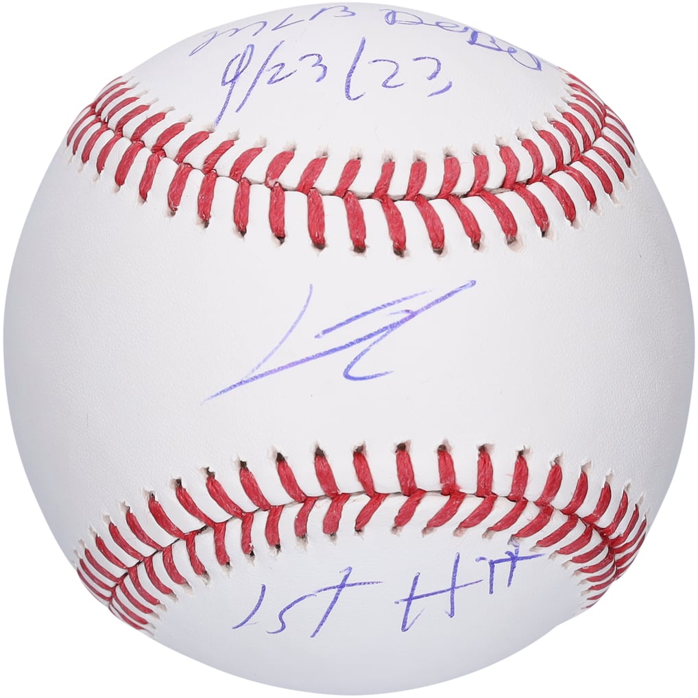 Junior Caminero Tampa Bay Rays Autographed Fanatics Authentic Baseball ...