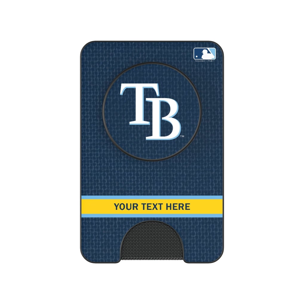 Tampa Bay Rays Keyscaper Personalized Solid PopSockets Magnetic Wallet