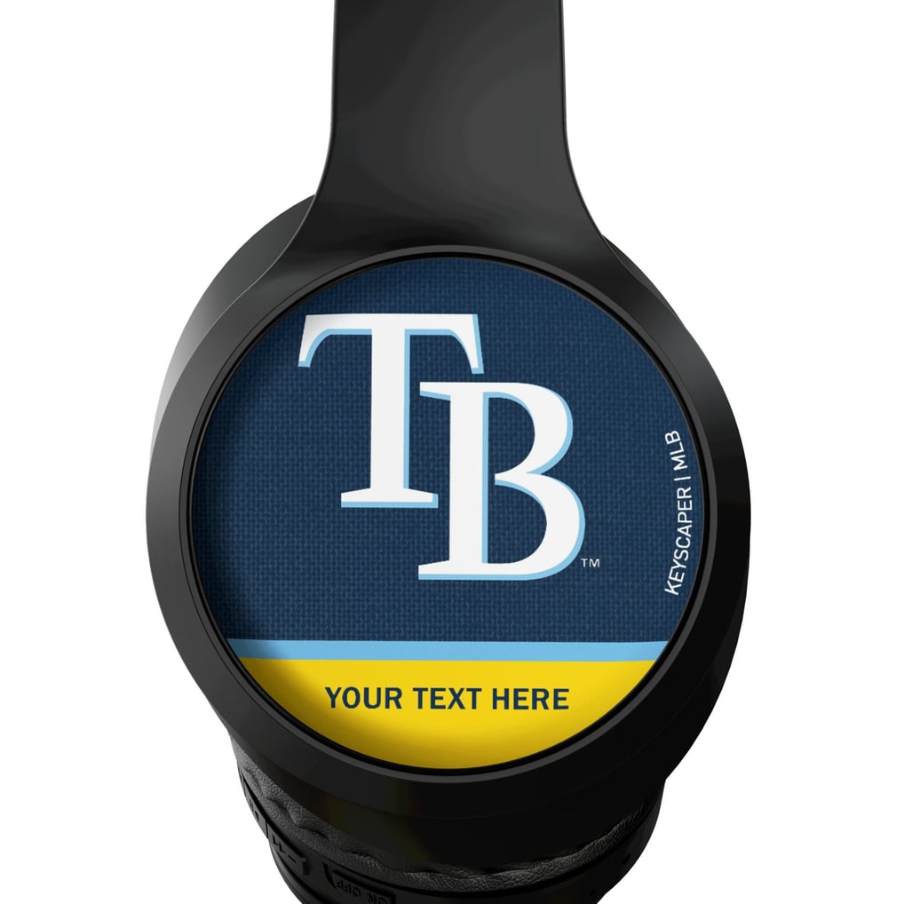 Tampa Bay Rays Keyscaper Personalized Solid Wireless Bluetooth Headphones With Case