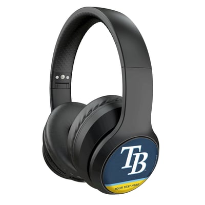 Tampa Bay Rays Keyscaper Personalized Solid Wireless Bluetooth Headphones With Case