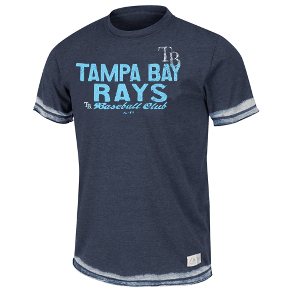 Majestic Tampa Bay Rays Scoring Streak Fashion T-Shirt - Navy Blue