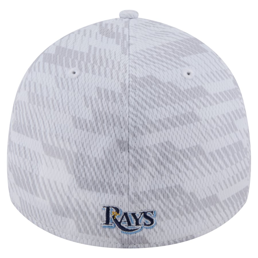 Men's Tampa Bay Rays New Era White Graded 39THIRTY Flex Hat