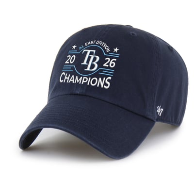  Tampa Bay Rays '47 2026 AL East Division Champions Clean Up Adjustable Hat - Navy