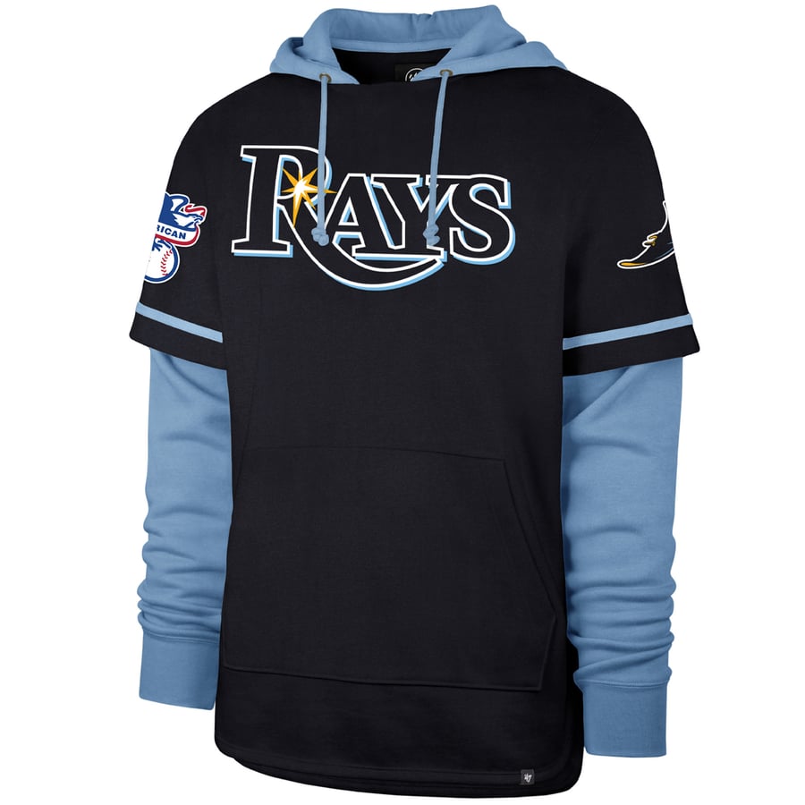 Men's Tampa Bay Rays '47 Navy Trifecta Shortstop Pullover Hoodie