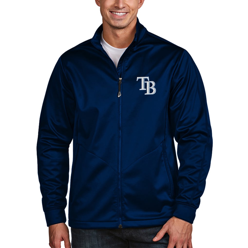 Tampa Rays Jacket Men's Tampa Bay Rays Antigua Navy Golf Full-Zip Jacket