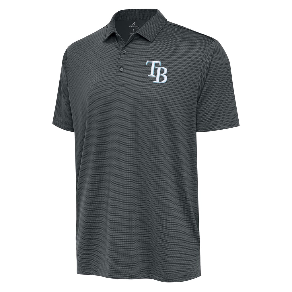  Tampa Bay Rays Antigua Eclipse Polo - Pewter