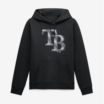 Tampa Bay Rays Big & Tall Forged Mascot Hoodie - Black