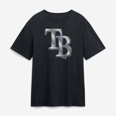 Tampa Bay Rays  Metallic Mascot T-Shirt - Black
