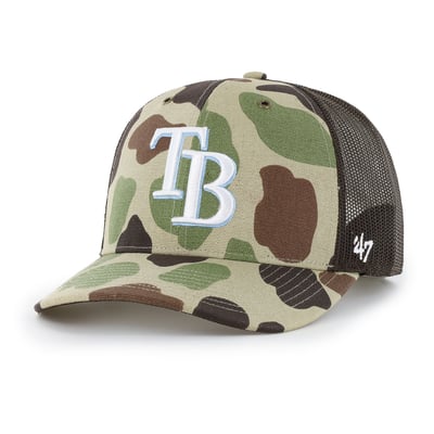 Tampa Bay Rays Carhartt x '47 Duck Adjustable Trucker Hat - Camo