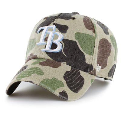 Tampa Bay Rays Carhartt x '47 Duck Clean Up Adjustable Hat - Camo
