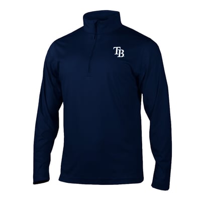 Tampa Bay Rays Columbia Fairway Break Quarter-Zip Pullover - Navy