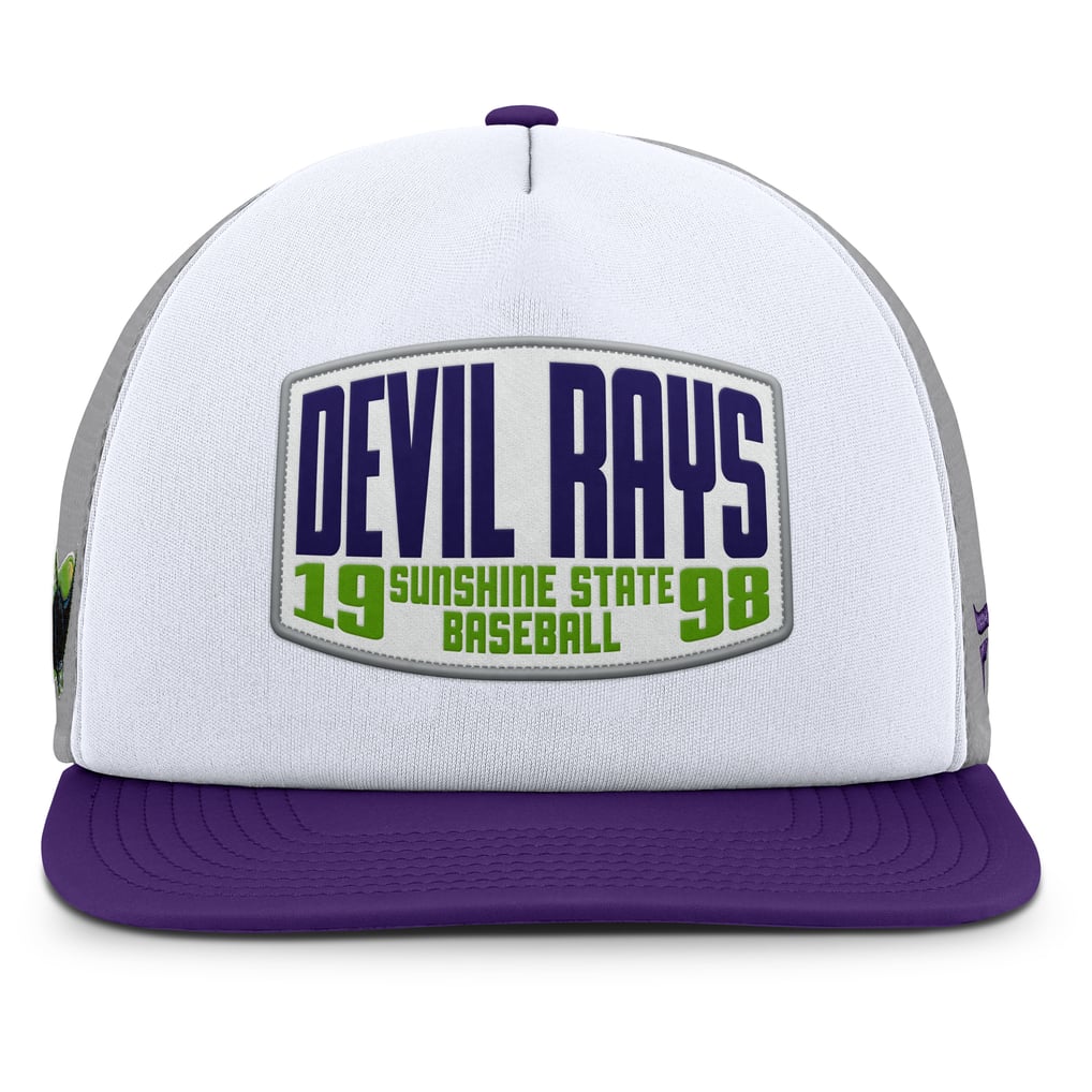 Men's Tampa Bay Rays Fanatics Gray/White Cranked Foam Front Patch ...