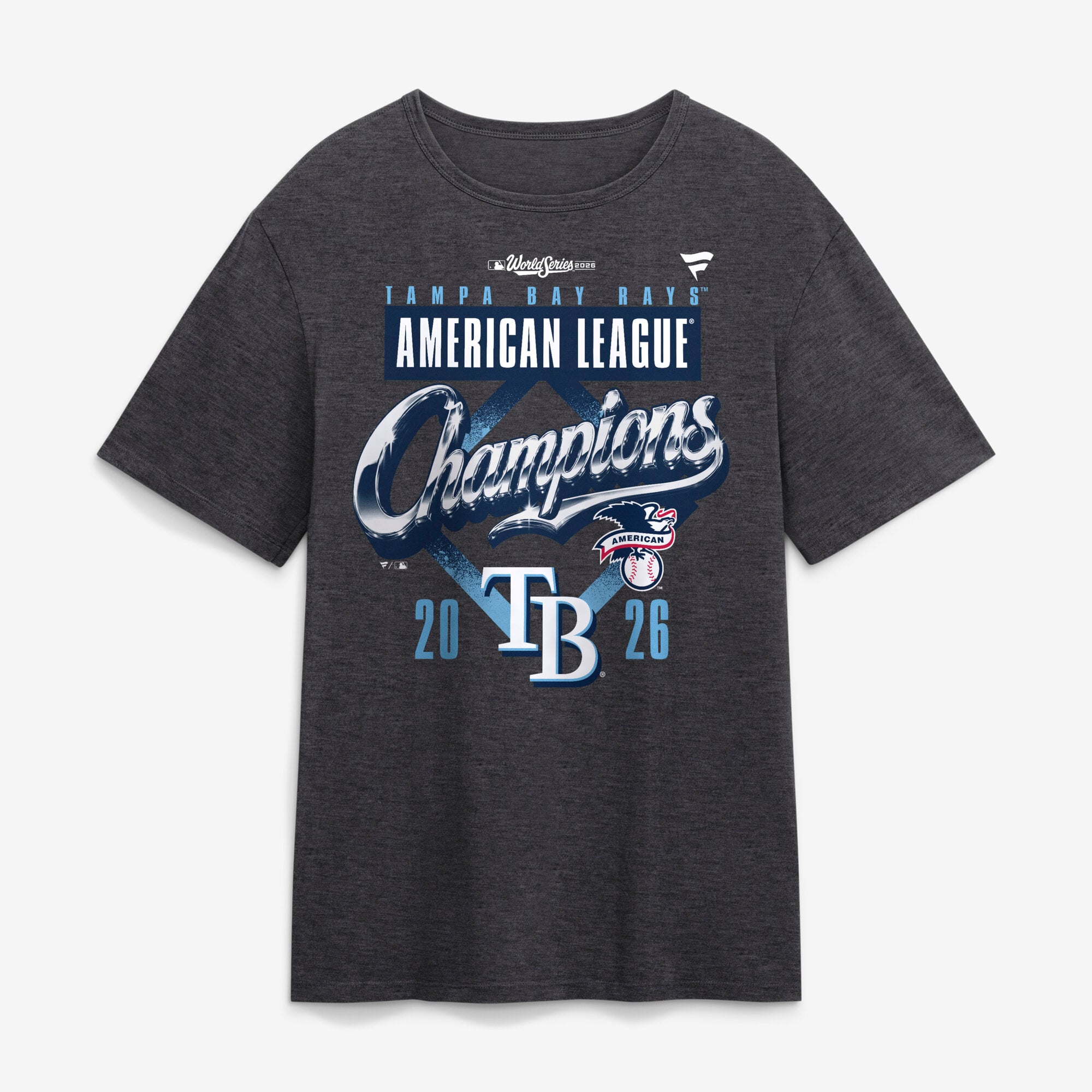 Men's Tampa Bay Rays Fanatics Heather Charcoal 2026 American League ...