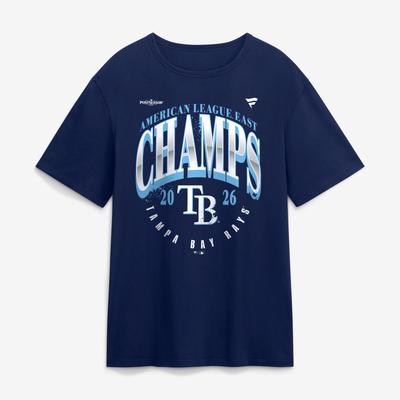 Tampa Bay Rays Fanatics 2026 AL East Division Champions Locker Room Big & Tall T-Shirt - Navy