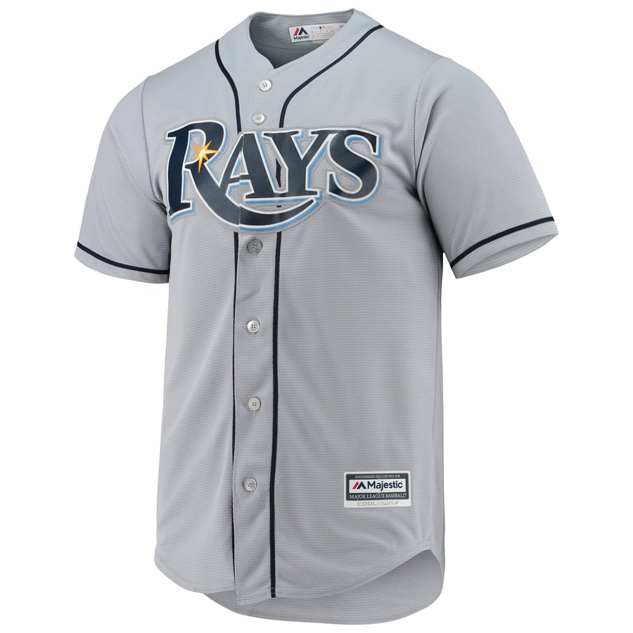 Jersey Sun Rays Men's Tampa Bay Rays Majestic Gray Team Official Jersey
