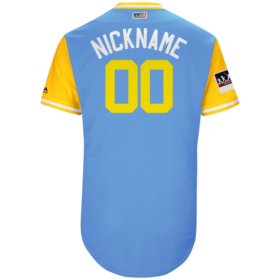 Men's Tampa Bay Rays Majestic Light Blue/Yellow 2018 Players' Weekend ...