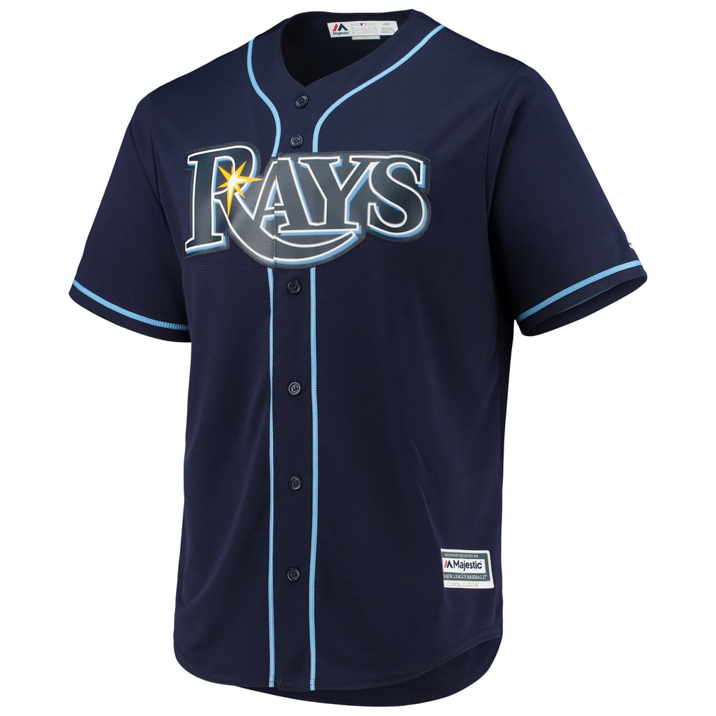 Men's Tampa Bay Rays Majestic Navy Alternate Official Team Jersey