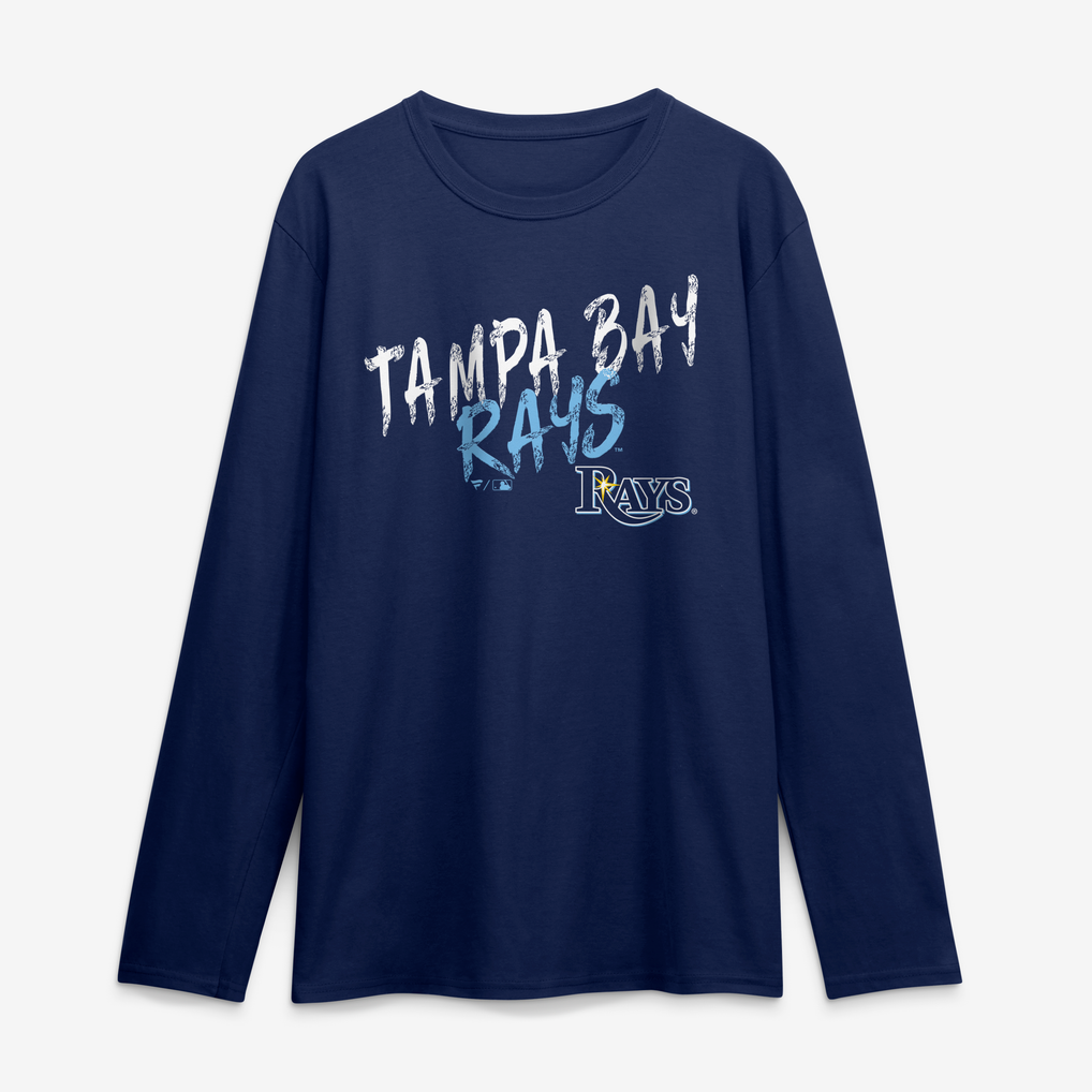Tampa Bay Rays Hustle Long Sleeve T-Shirt - Navy