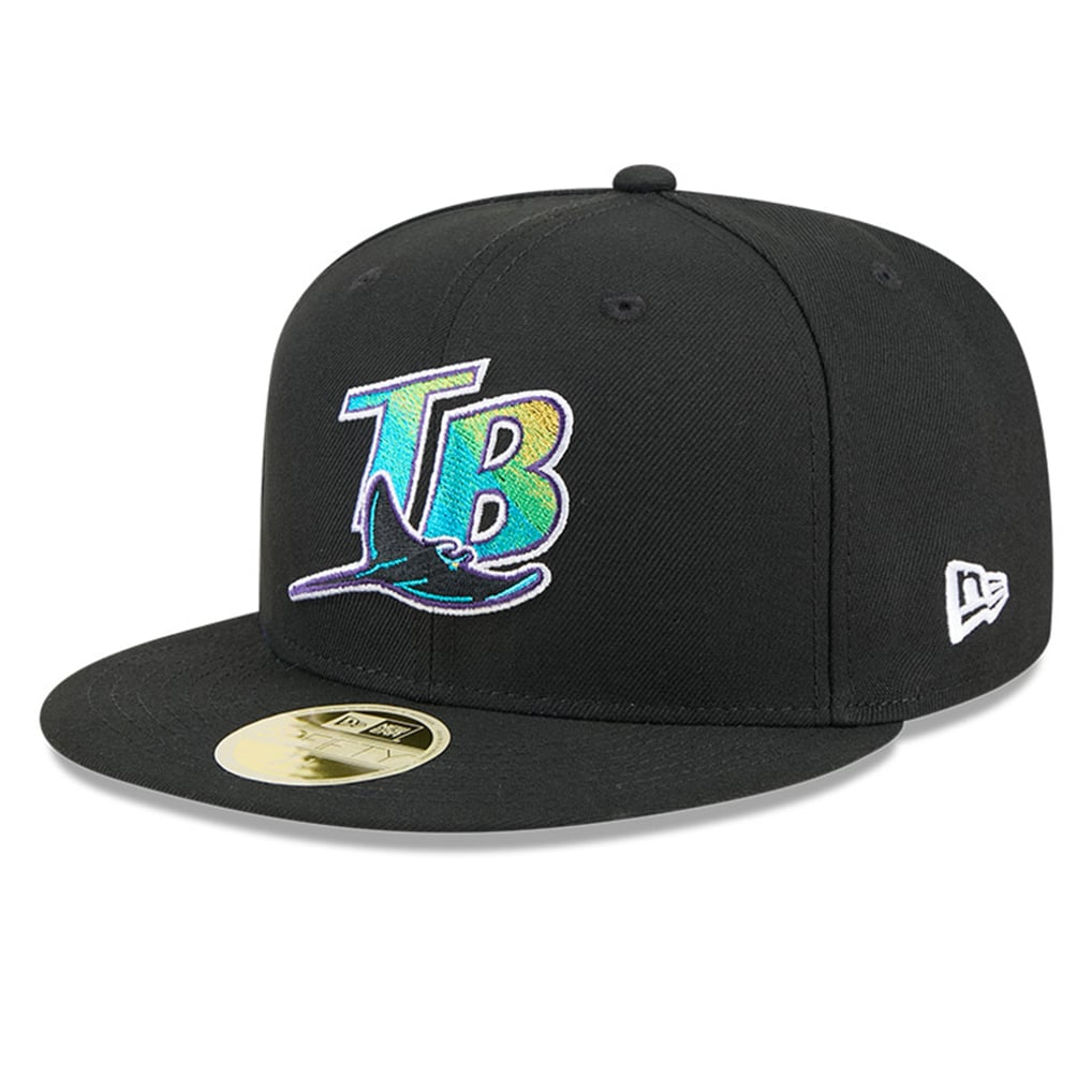 Men's Tampa Bay Rays New Era Black Baseball Hall of Fame 59FIFTY Fitted Hat