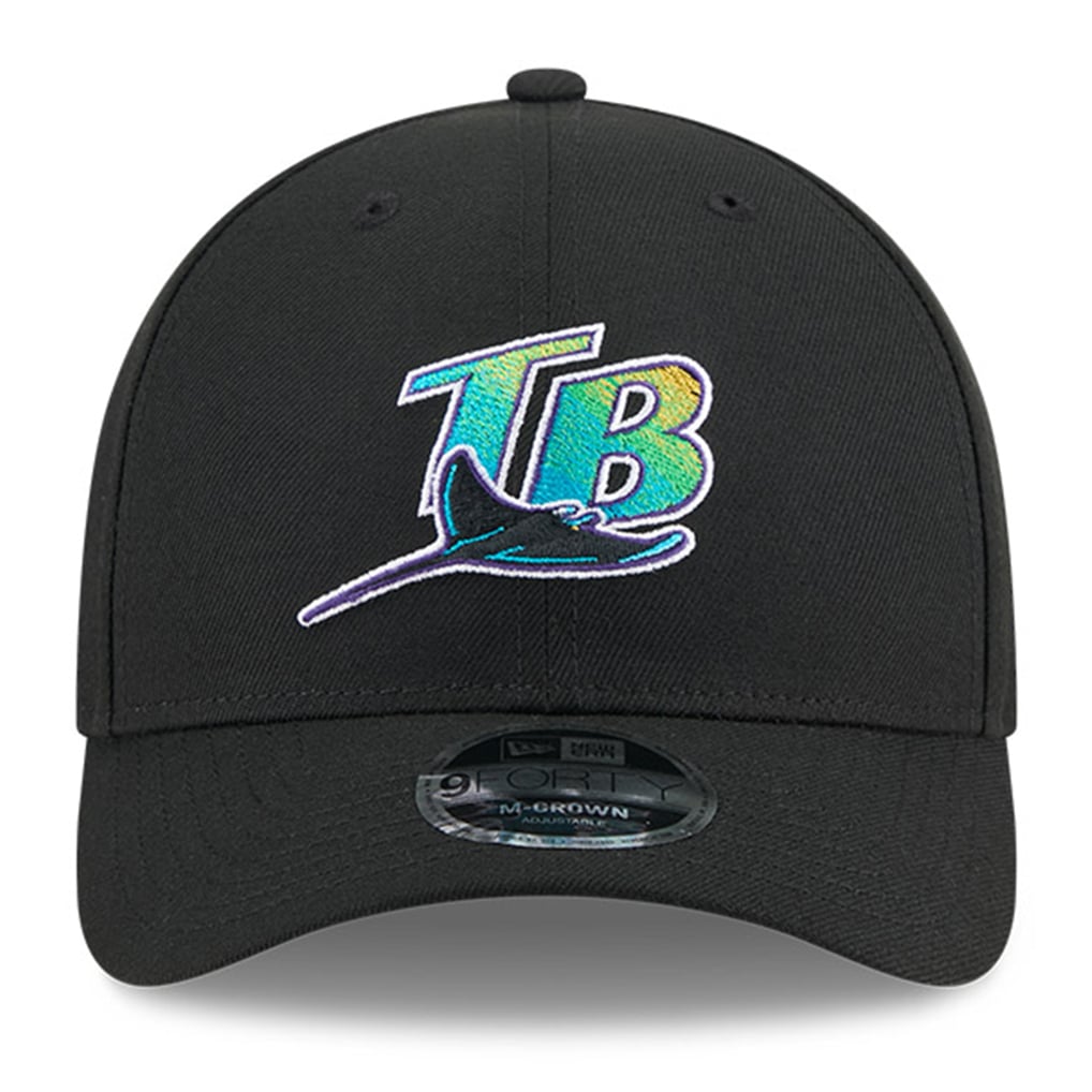 Men's Tampa Bay Rays New Era Black Baseball Hall of Fame 9FORTY M-Crown ...