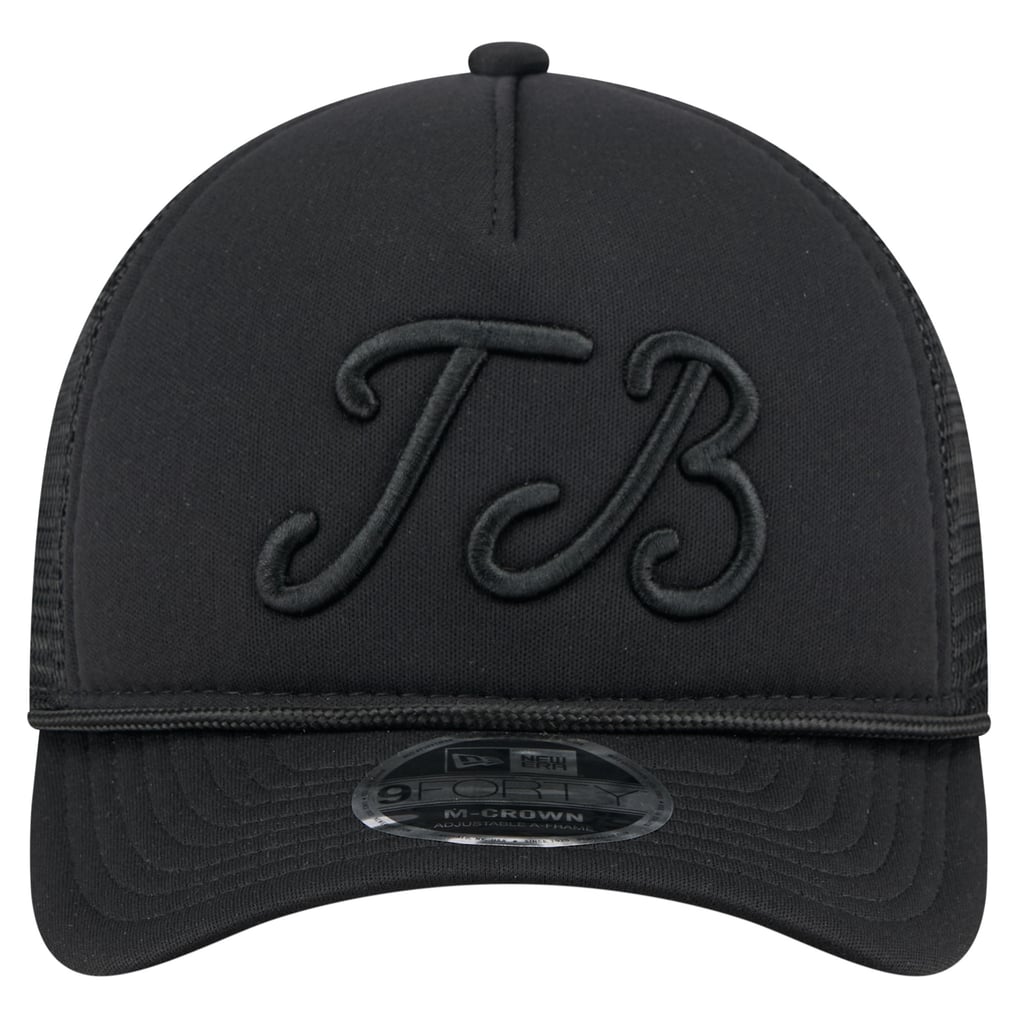 Men's Tampa Bay Rays New Era Black City Initial 9FORTY A-Frame M-Crown ...